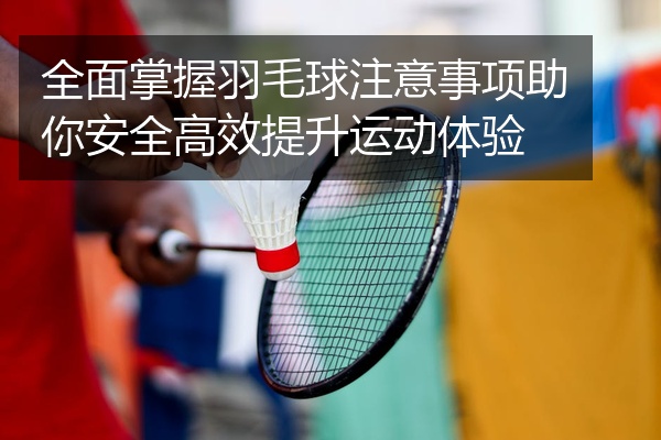 全面掌握羽毛球注意事项助你安全高效提升运动体验